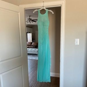 Baby blue bridesmaid dress